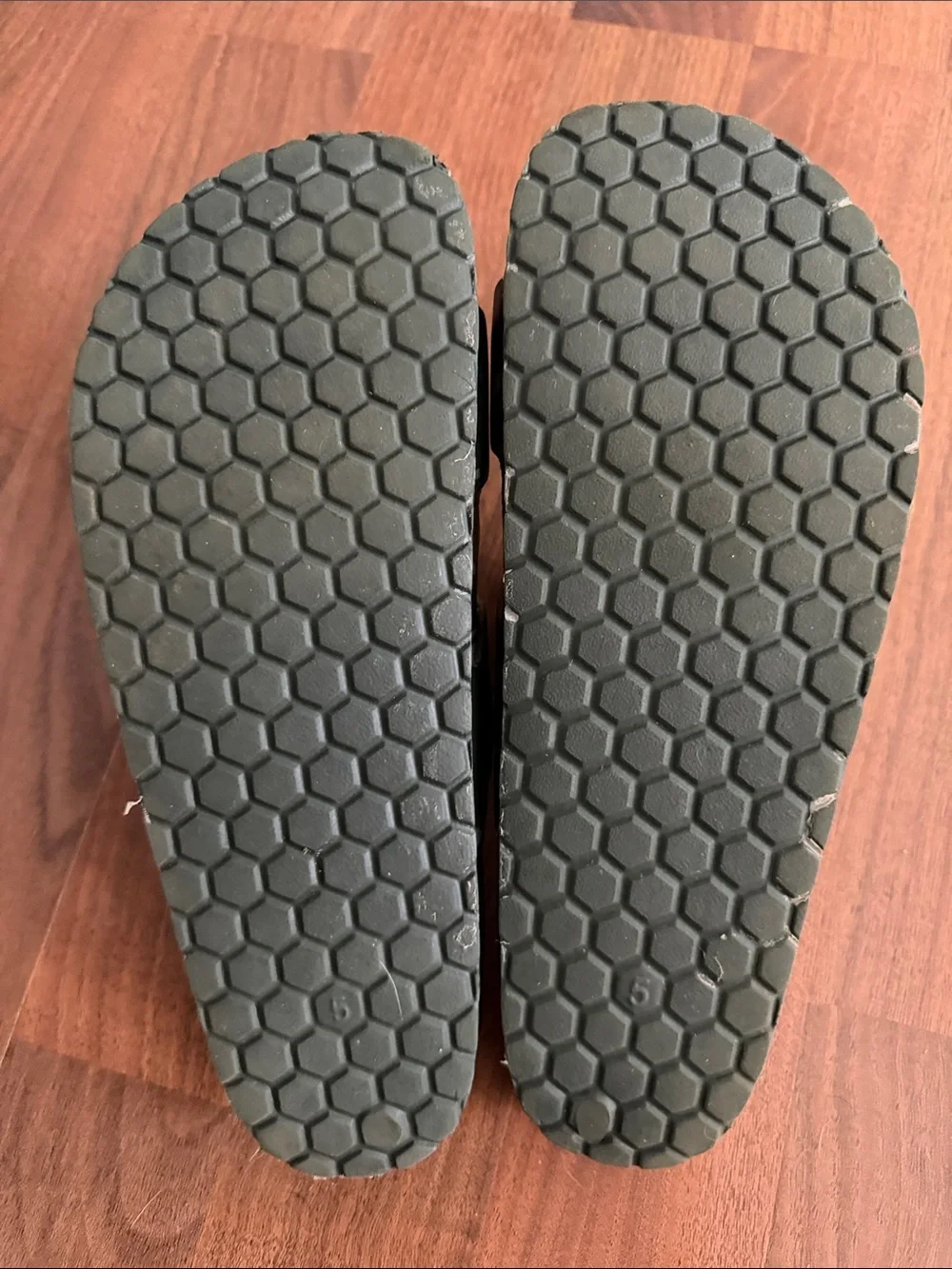 Cat & Jack Green Camo Double-Buckle Slides